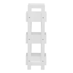 Etagère de Salle de Bains en MDF Blanc Moderne 88x28x20 cm Rebecca Mobili
