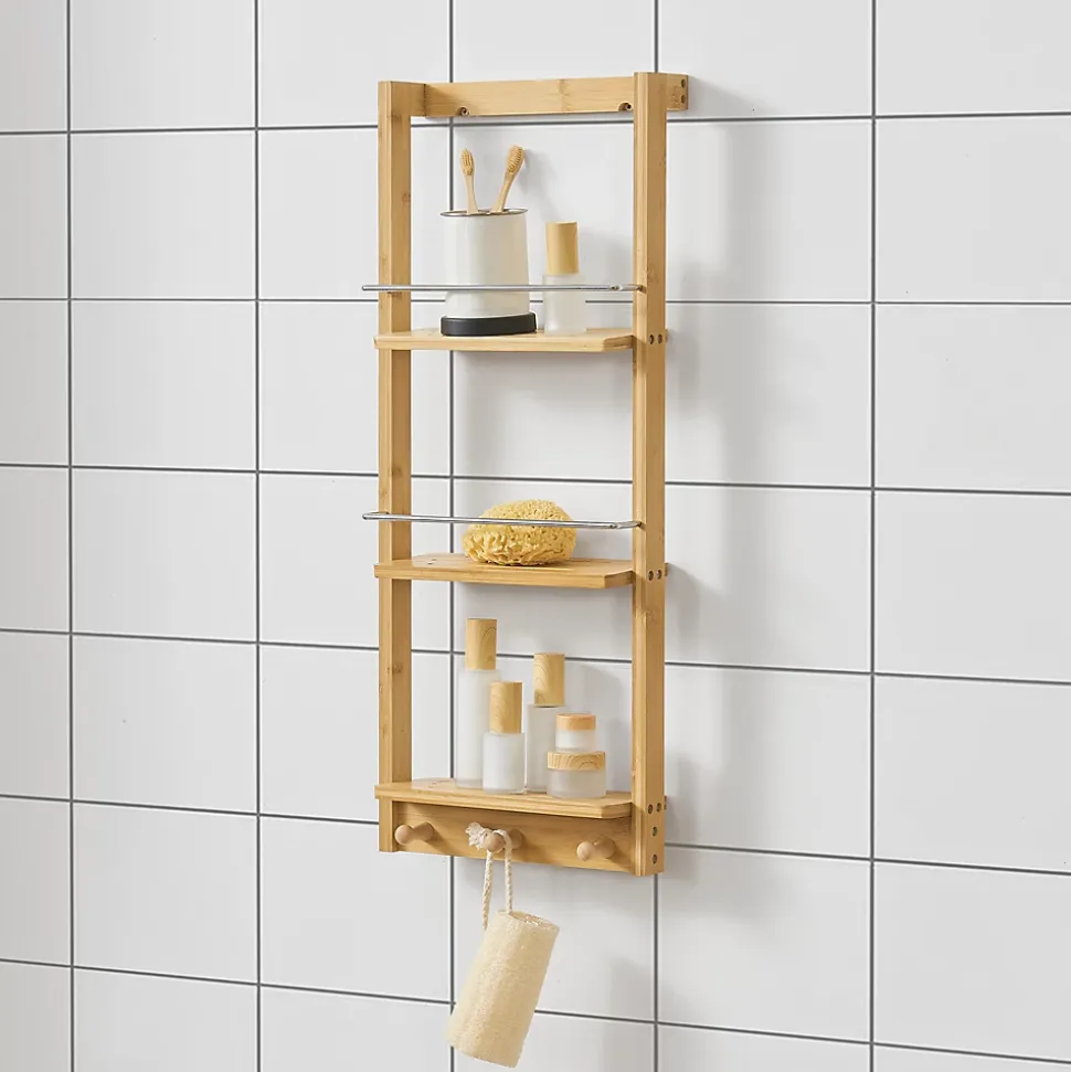 Etagère Murale de Salle de Bain Lidingö 29 x 10 x 70 cm en.casa