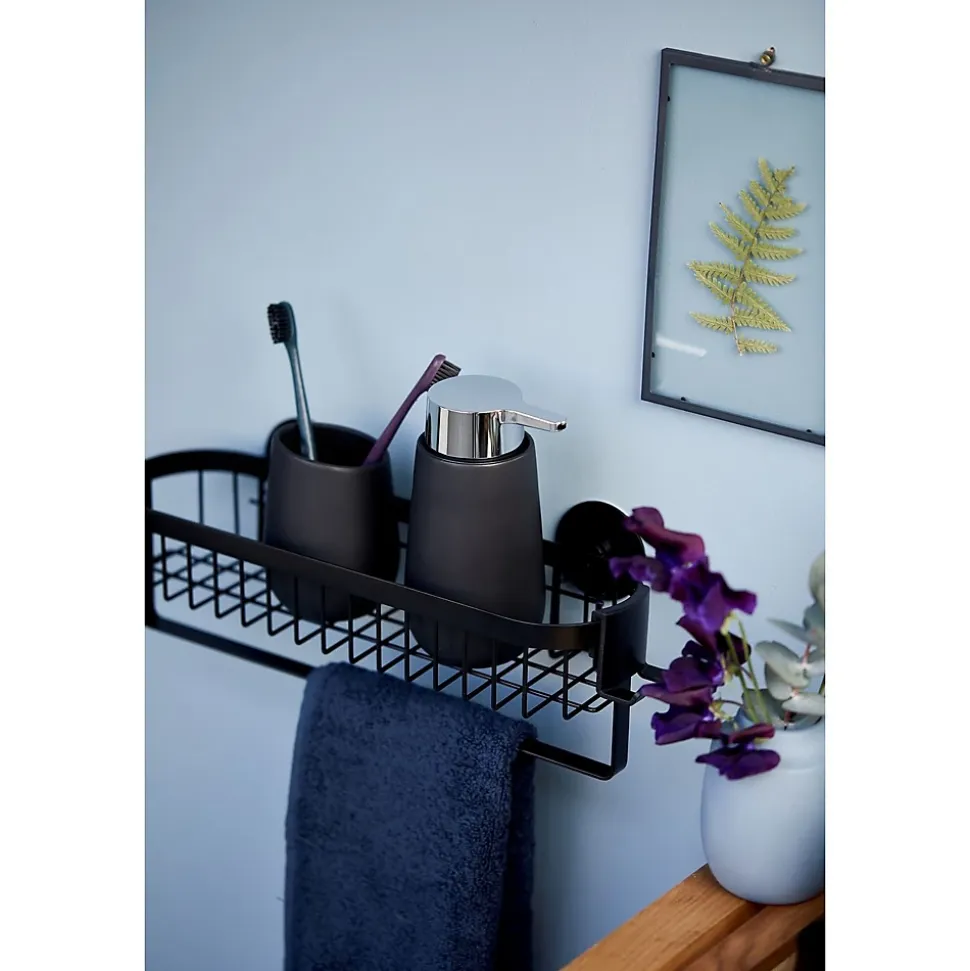 Etagère murale de salle de bain indus Classic - L. 35 cm