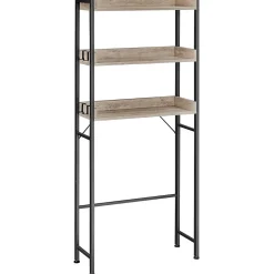 Etagère pont WC avec 3 étagères - L63 cm
