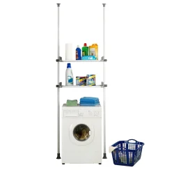 Etagère pour machine à laver et toilette - H. 165/300 cm