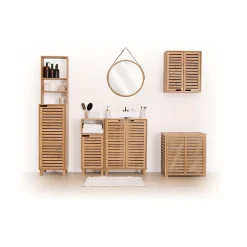 Etagère salle de bain Sicela en bambou