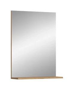 Eteka - Miroir (L/H/P : 60x79x18 cm) en imitation blanc