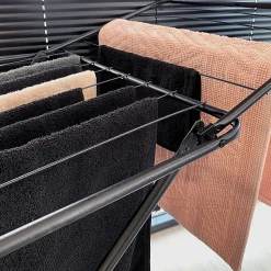Etendoir à linge 18 m noir MSV Spirella
