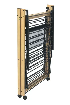 Etendoir à linge pliable USHUAIA Bois Aluminium 28m