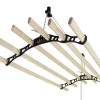 Etendoir à Linge Suspendu - Noir - 2m