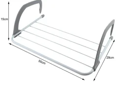 Etendoir Sèche-linge pour balcon 50x15x29 cm plastique