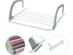 Etendoir Sèche-linge pour balcon 50x15x29 cm plastique