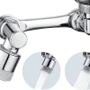 Extension éco aérateur d'eau orientable, bi-jets, chrome, MTK