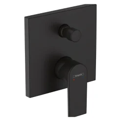Façade mitigeur mécanique encastré HANSGROHE Vernis Shape Noir mat