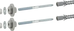 Fixation pour lavabo mur plein 10 x 120 mm réglable