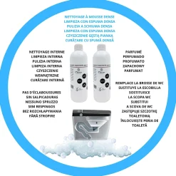 Flacon moussant 0,5 L MIWOO pour Nashi toilette, pack deux unités