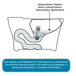 Flacon moussant 0,5 L MIWOO pour Nashi toilette, pack deux unités