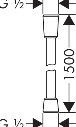 Flexible de douche 150 cm Hansgrohe Isiflex