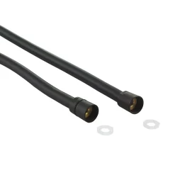 Flexible de douche noir PVC GoodHome 1,75 m