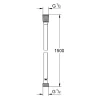 Flexible de douche SILVERFLEX TWISTSTOP 1500mm GROHE 28364000