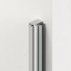 Fusion Porte de douche 100x195cm pivotante anticalcaire avec profilé chrome brillant (SATFUD100NIKA-SET)