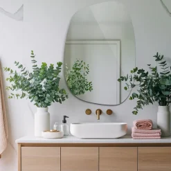 Grand Miroir Irrégulier Tulup 91 x 66 cm pour le maquillage