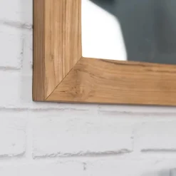 Grand miroir rectangle en teck massif 160 x 70 cm