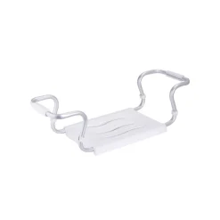 Grand siège de baignoire extensible 5070cm Blanc Max 120kg MSV