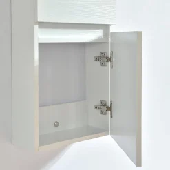 Grande armoire de rangement ESSENTIEL hauteur 120 cm melamine blanc