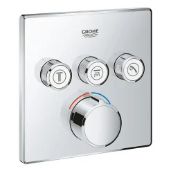GROHE - Mitigeur encastré 3 sorties Grohe SmartControl - Façade carrée