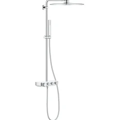 GROHE Colonne de douche avec mitigeur thermostatique Blanc Euphoria SmartControl System 310 Cube Duo 26508LS0