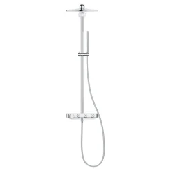 GROHE Colonne de douche avec mitigeur thermostatique Blanc Euphoria SmartControl System 310 Cube Duo 26508LS0