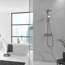 GROHE Colonne de douche XXL thermostatique Euphoria SmartControl System 310 Hard Graphite brossé 26507AL0
