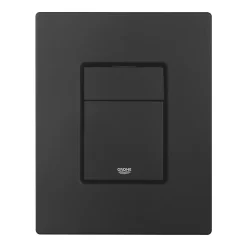 Grohe Even Plaque de commande double touche, Technologie anti-empreintes, Noir mat (38966KF0)