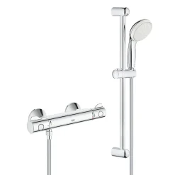 Grohe Grohtherm 800 Mitigeur thermostatique douche 1/2" avec ensemble de douche, Chrome (34565001)