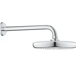 Grohe Grohtherm Set de douche encastré avec mitigeur thermostatique, douche de tête 210mm + Douchette avec support mural, Chrome