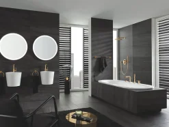 GROHE Mitigeur lavabo Essence Taille L Cool Sunrise brossé