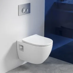 Grohe Pack WC Bâti-support Rapid SL + WC sans bride SAT + Abattant SoftClose + Plaque Noir mat (RapidSL-Project-KF0)