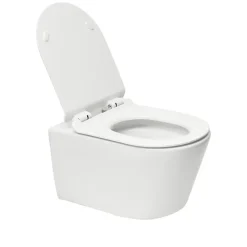 Grohe Pack WC Bâti-support Rapid SL + WC sans bride SAT Brevis + Plaque Noir mat (RapidSL082-Brevis-KF0)