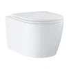 GROHE Pack WC suspendu Start Round caréné sans bride, abattant frein de chute déclipsable