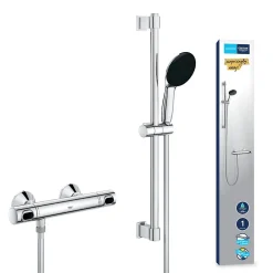 GROHE Precision Flow Mitigeur Thermostatique ensemble de douche avec barre 60cm 34800001
