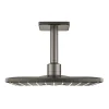 Grohe Rainshower Smartactive 310 Cube Set douche de tête 2 jets et bras plafonnier 142mm, Hard Graphite brossé (26481AL0)