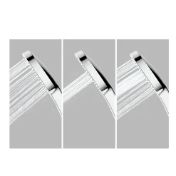 /Grohe Set de douche avec mitigeur + Douchette 3 jets barre avec curseur + Douche de tête XXL 254 mm Chrome