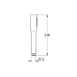 GROHE Vitalio Get Stick Douchette 1 jet Chromé 27458000