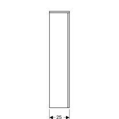 Habillage bâti-support blanc Lineo Geberit