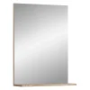 Hako - Miroir (L/H/P : 60x79x18 cm) en imitation chêne Sonoma clair