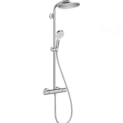 Hansgrohe Showerpipe Crometta S 240 Colonne de douche 1jet avec mitigeur thermostatique EcoSmart (HG-27268000)