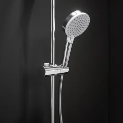 Hansgrohe Vernis Shape Colonne de douche 230 1jet Green 5,7 l/min avec mitigeur thermostatique, Chrome (26319000)