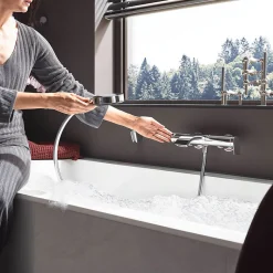 Hansgrohe Vivenis Mitigeur bain/douche, bec cascade, chrome (75420000)