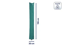 Housse de protection pour séchoir parapluie, robuste, dimensions 30x 200 cm, Leifheit