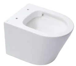 Infinitio WC suspendu sans bride fixations invisibles, Abattant frein de chute, Blanc mat SATINF010RREXPWM