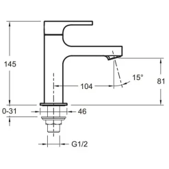 JACOB DELAFON Lave mains Strayt Eau Froide