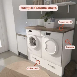 Jambage pour meuble lave-linge