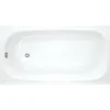 Jika (Groupe Roca) Riga Baignoire gain de place 150 L, 140 x 70 cm en acier émaillé, sans pieds, blanc (H2340400000001)